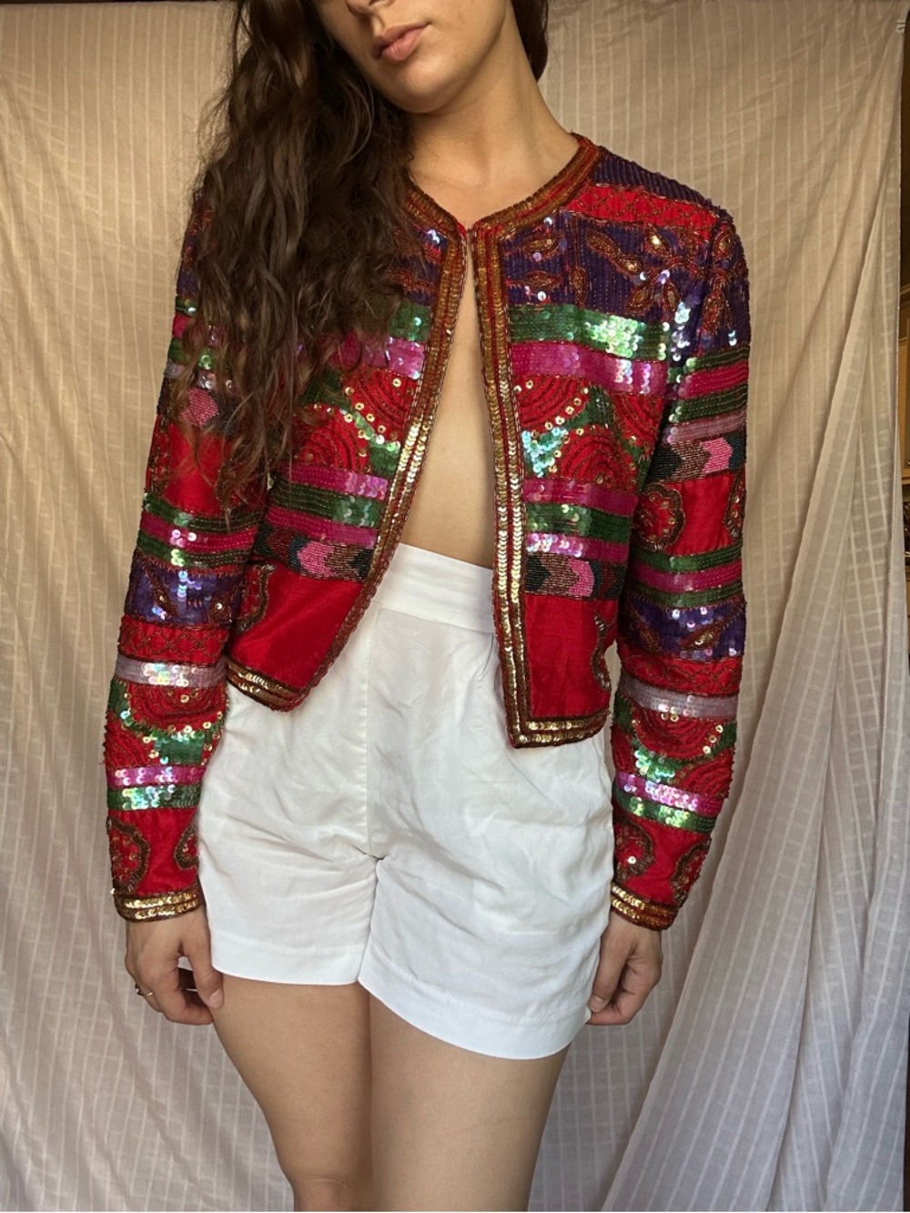 Showstopper Beaded Silk Jacket